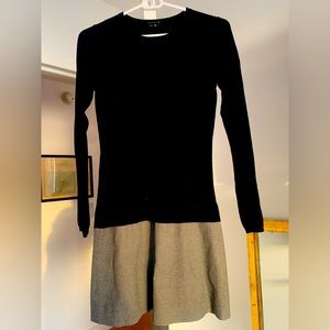 Theory black wool sweater dress - Size P